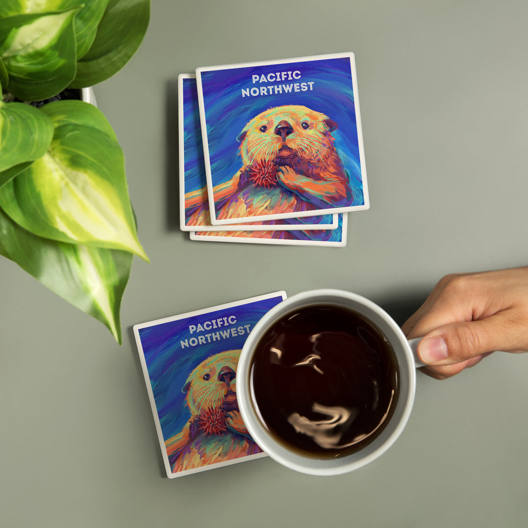 Pacific Northwest, Vivid, Sea Otter, Coasters