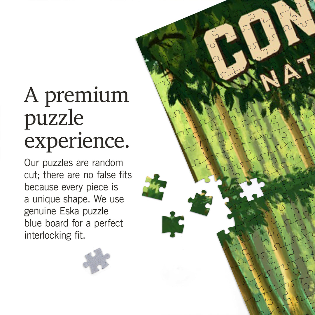 South Carolina, Oil Painting, Congaree National Park, 1000 Piece Jigsaw Puzzle