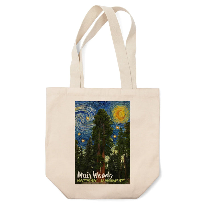 Muir Woods National Monument, California, Starry Night National Park Series, Tote Bag