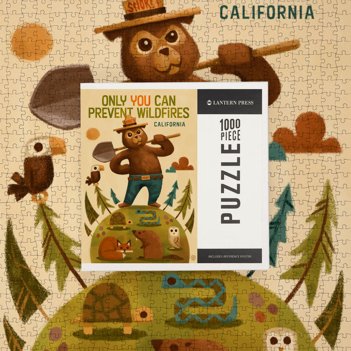 California, Smokey Bear with Shovel, Only You can prevent Wildfires, Jigsaw Puzzle