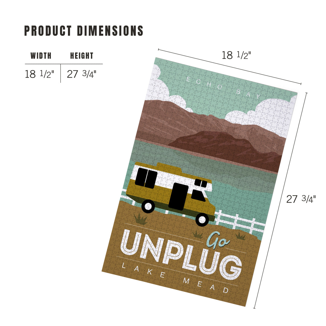 Lake Mead, Echo Bay, Go Unplug, Jigsaw Puzzle
