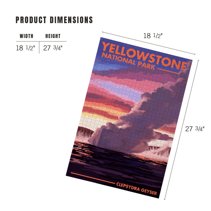 Yellowstone National Park, Wyoming, Clepsydra Geyser, Jigsaw Puzzle