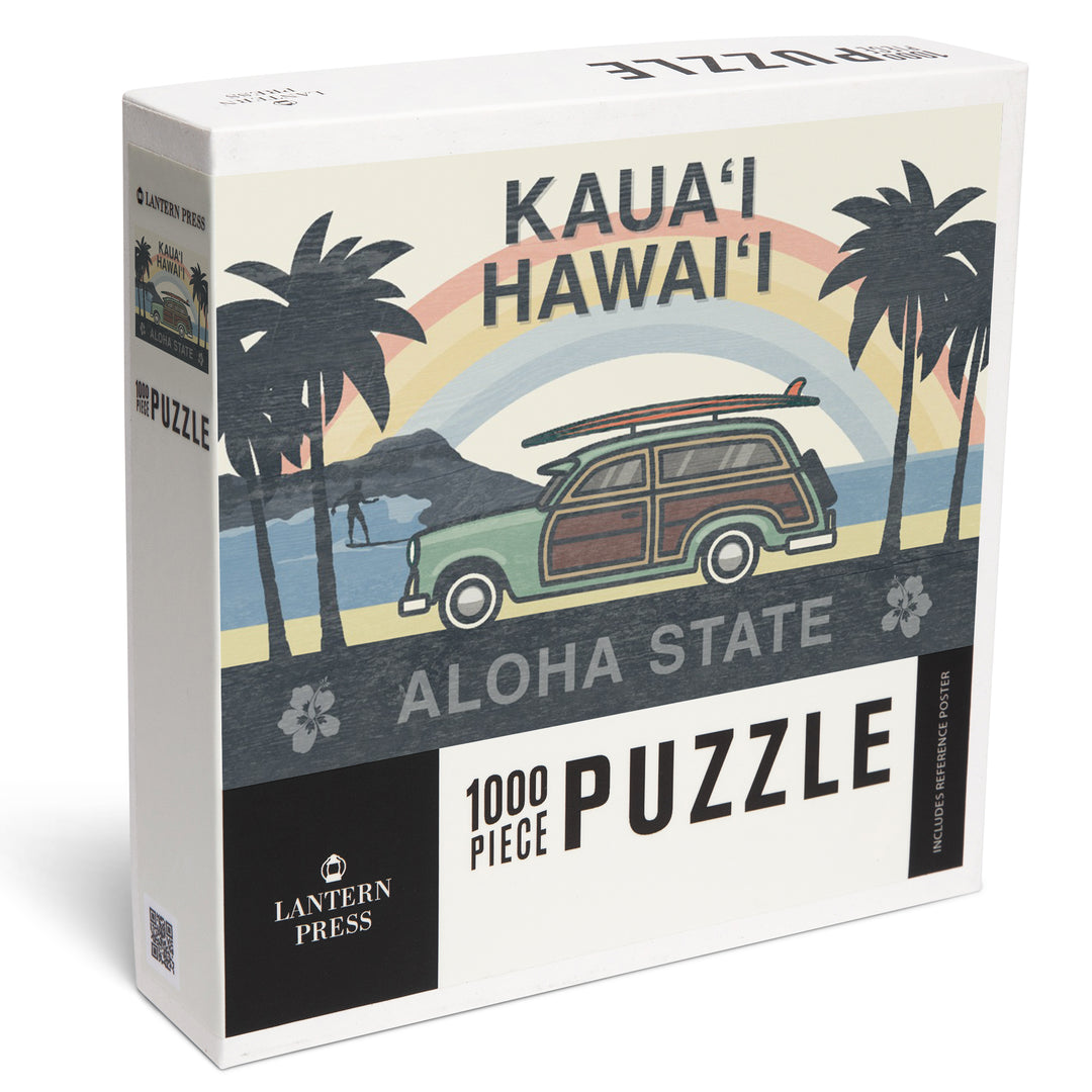 Kauai, Hawaii, Aloha State, Woody Beach Scene, Jigsaw Puzzle