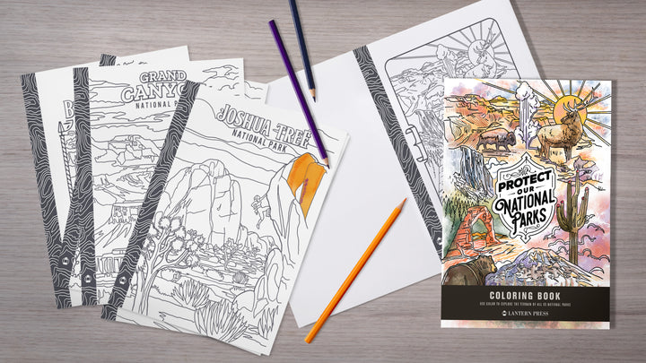 Lantern Press Protect Our National Parks Coloring Book