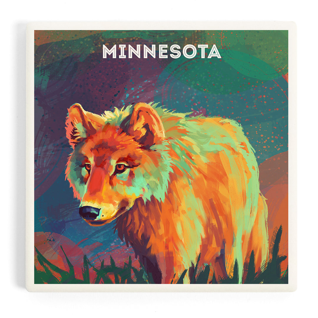 Minnesota, Vivid, Gray Wolf, Coasters