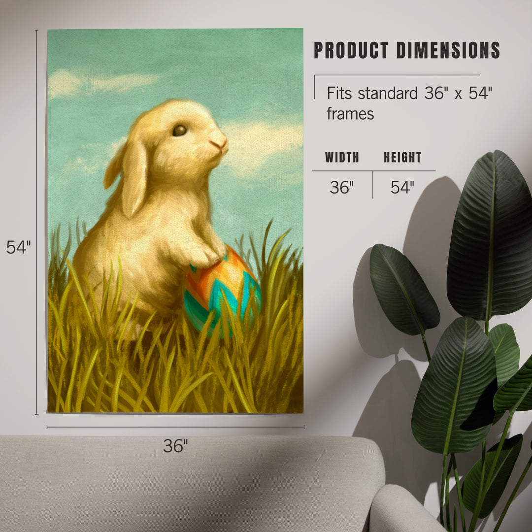 Easter Bunny, Oil Painting, Art & Giclee Prints