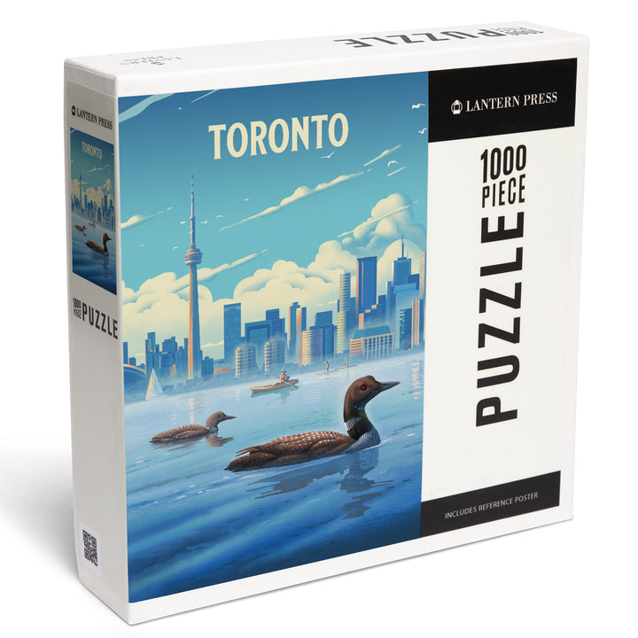 Toronto, Ontario, Lithograph City Series, Jigsaw Puzzle