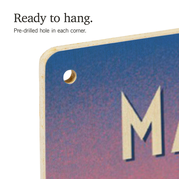 Massachusetts, Shred the Gnar, Snowboarding, Wood Signs and Postcards