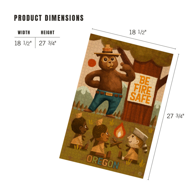 Oregon, Smokey Bear, Fire Safety School, 1000 Piece Jigsaw Puzzle