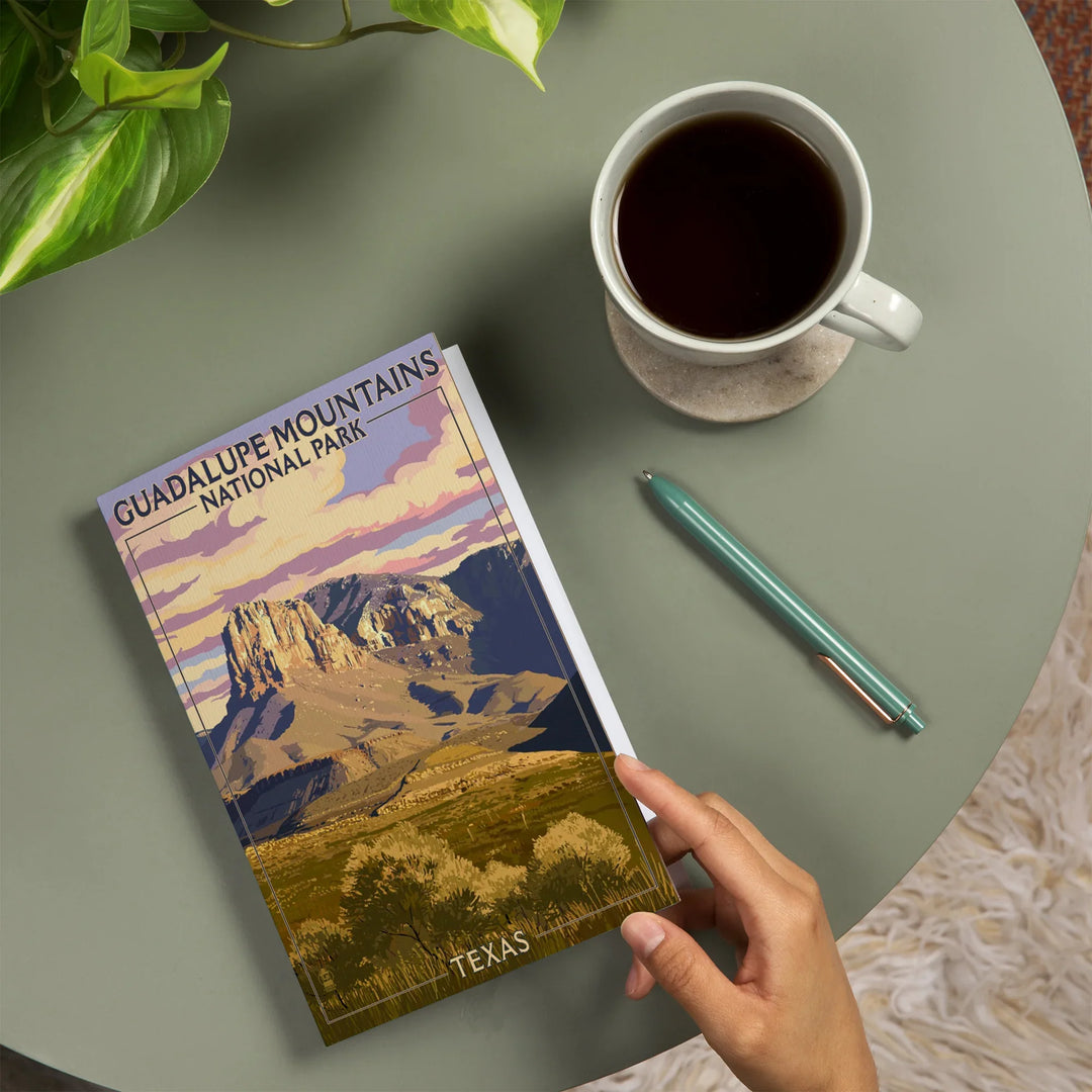 Lined 6x9 Journal, Guadalupe Mountains National Park, Texas, Lay Flat, 193 Pages, FSC paper