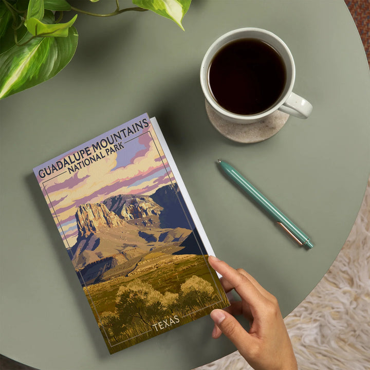 Lined 6x9 Journal, Guadalupe Mountains National Park, Texas, Lay Flat, 193 Pages, FSC paper