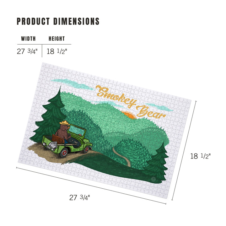Smokey Bear Driving, Officially Licensed, Jigsaw Puzzle