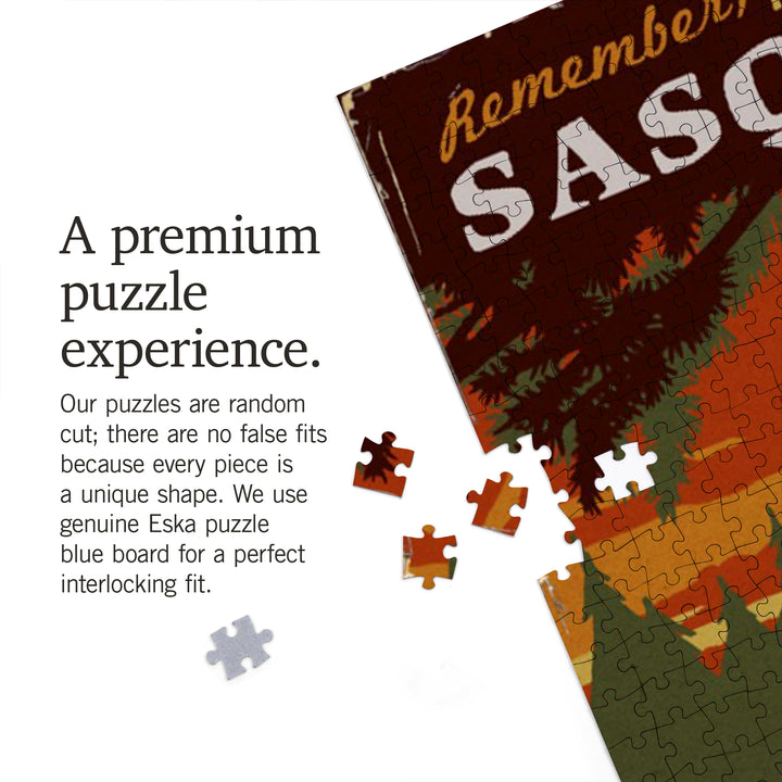 Bend, Oregon, Home of Sasquatch, Jigsaw Puzzle
