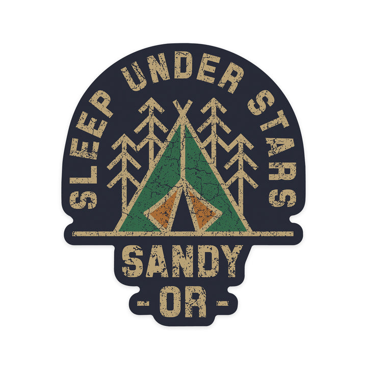 Sandy, Oregon, Sleep Under the Stars, Contour, Vinyl Sticker