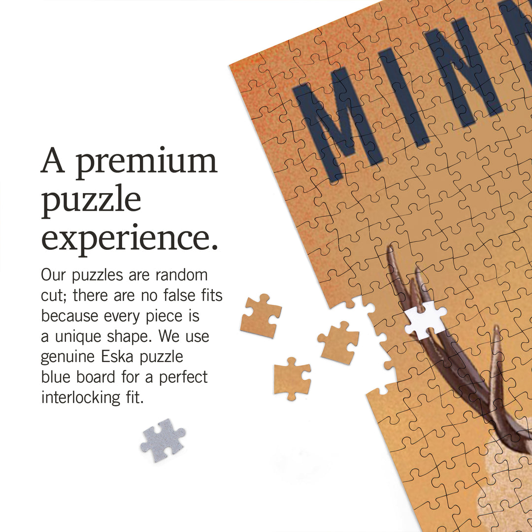 Minnesota, Mule Deer, Litho, 1000 Piece Jigsaw Puzzle