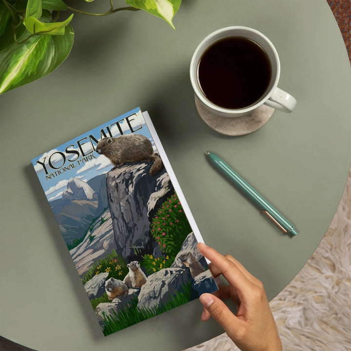 Lined 6x9 Journal, Yosemite National Park, California, Marmots, Lay Flat, 193 Pages, FSC paper