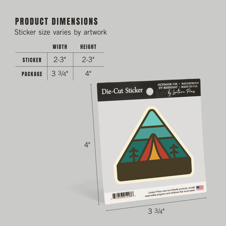 Simple Vector, Camping, Vinyl Sticker