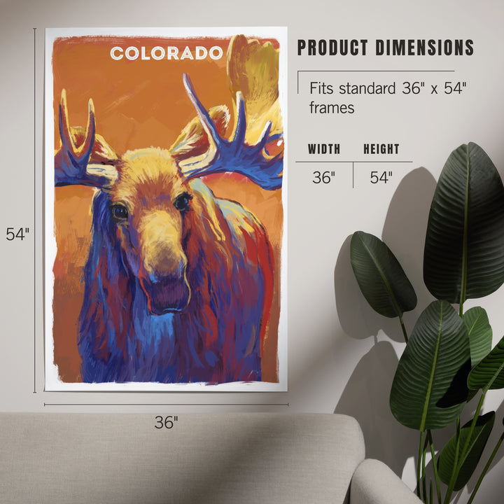 Colorado, Vivid, Moose, Art & Giclee Prints