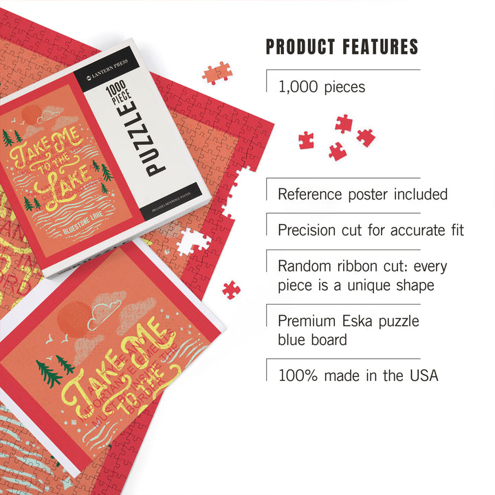 Bluestone Lake, WV, Lake Life Series, Take Me To The Lake, 1000 Piece Jigsaw Puzzle