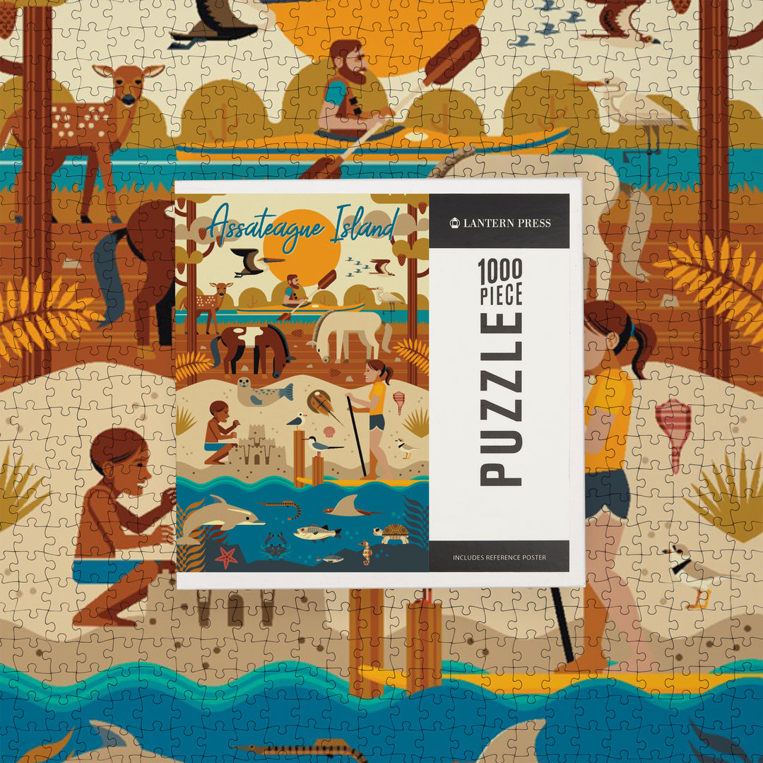 Assateague Island, Geometric, Jigsaw Puzzle