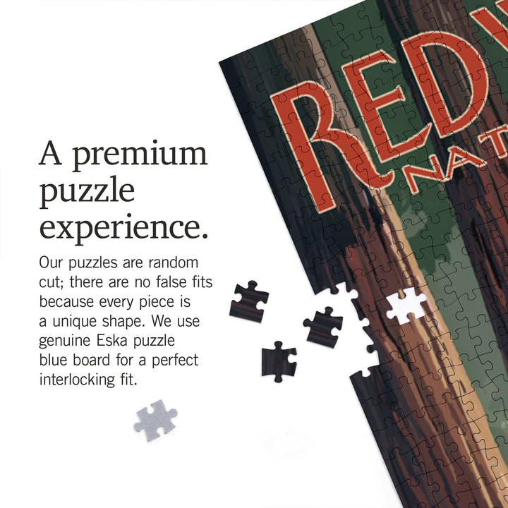 Redwood National Park, Forest Grove in Spring, 1000 Piece Jigsaw Puzzle