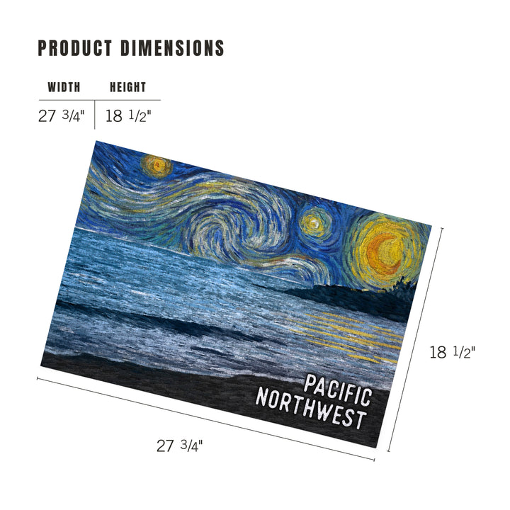 Pacific Northwest, Starry Night, Coastline, Jigsaw Puzzle