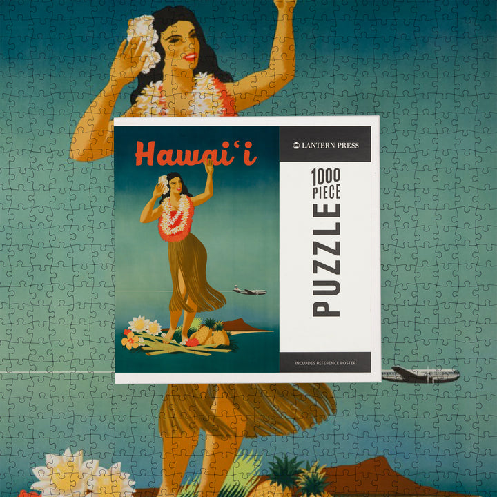 Hawaii, Vintage Hula, Jigsaw Puzzle