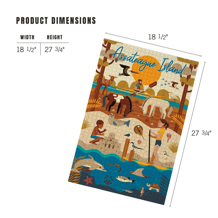 Assateague Island, Geometric, Jigsaw Puzzle