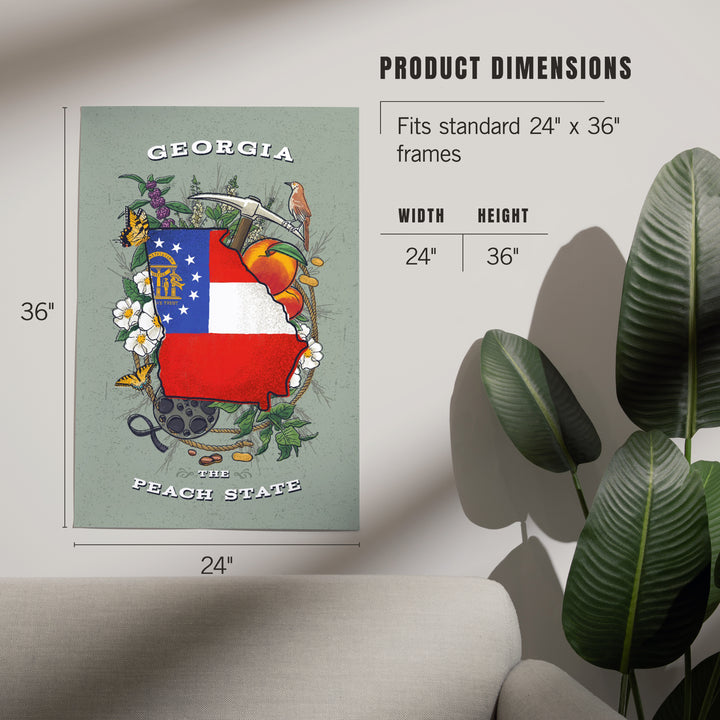 Georgia, State Treasure Trove, Art & Giclee Prints