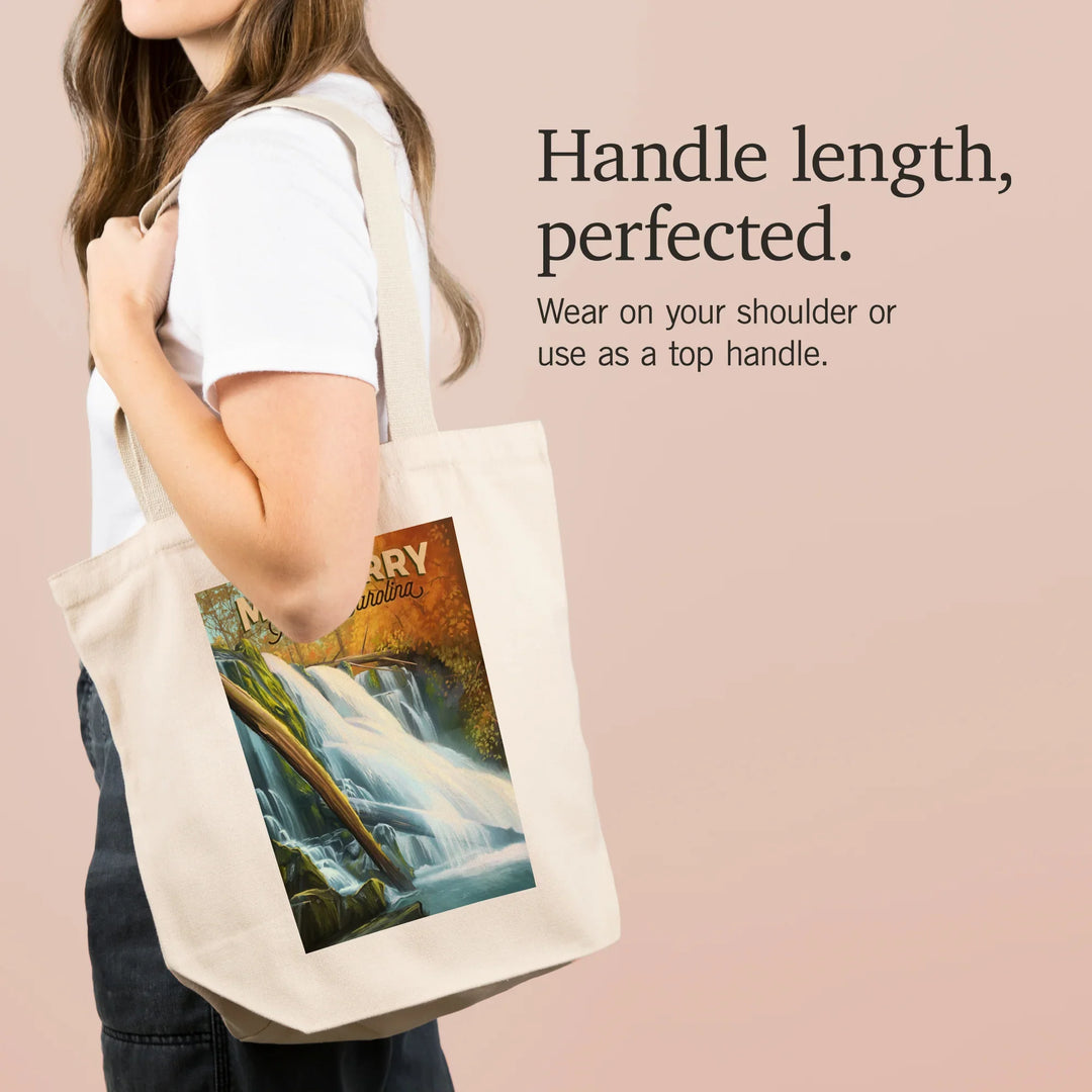 Mayberry North Carolina, Oil Painting, Tote Bag
