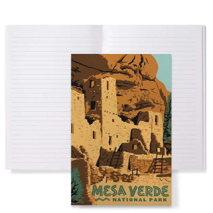 Lined 6x9 Journal, Mesa Verde National Park, Explorer Series, Lay Flat, 193 Pages, FSC paper