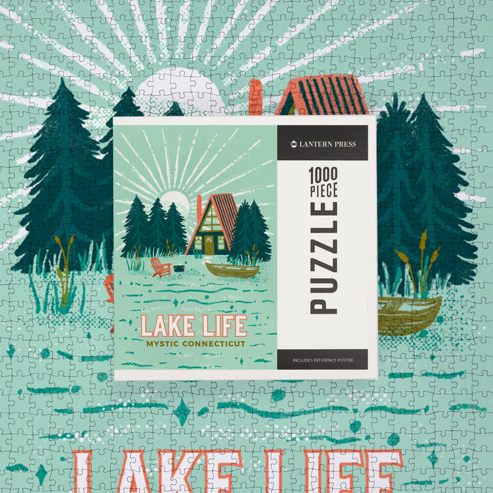 Mystic, Connecticut, Lake Life Series, Lake Life, 1000 Piece Jigsaw Puzzle