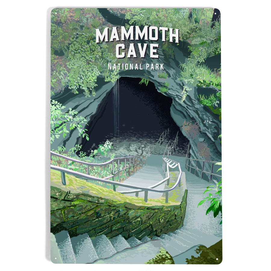 Mammoth Cave National Park, Kentucky, Painterly National Park Series, Metal Signs - Lantern Press