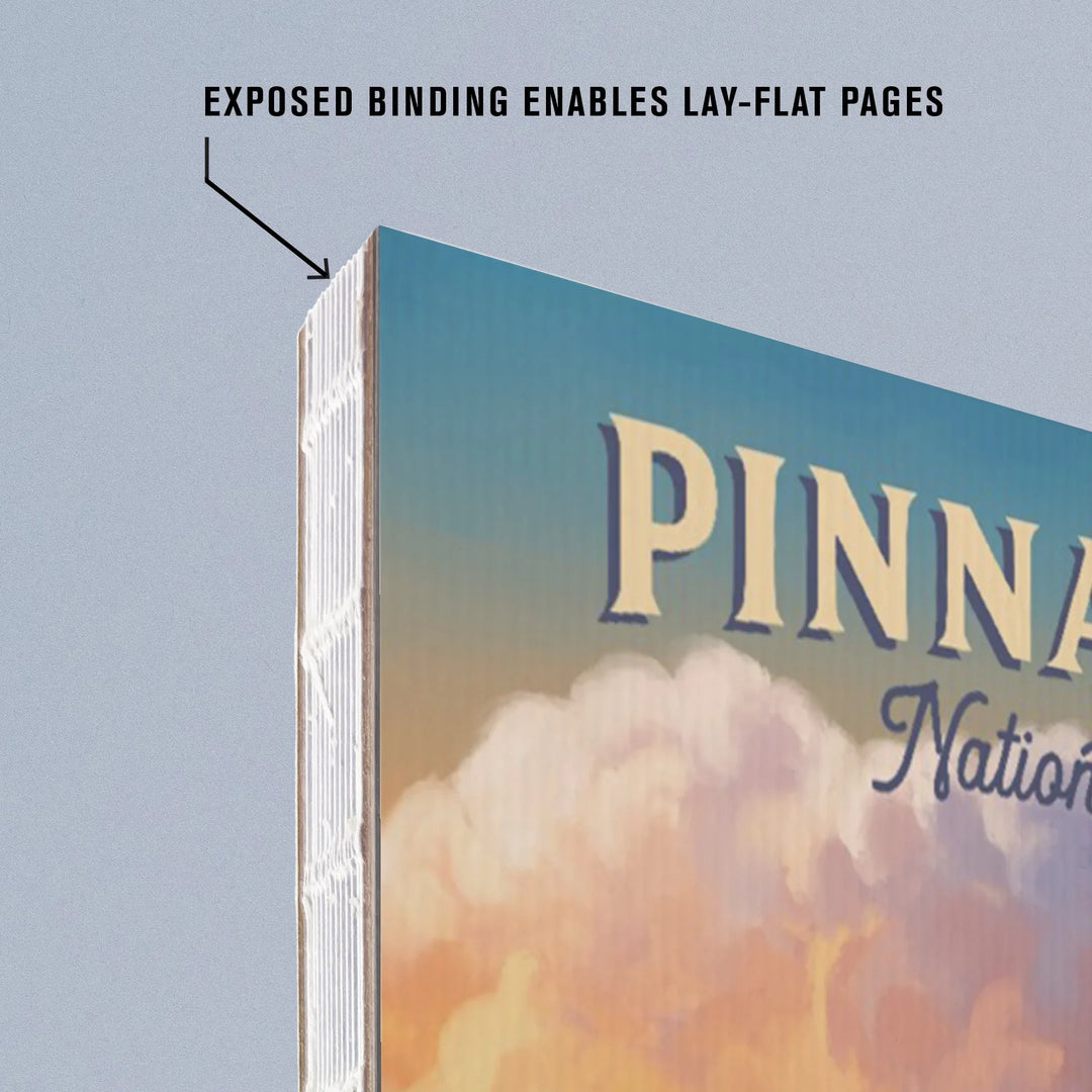Lined 6x9 Journal, Pinnacles National Park, California, Oil Painting, Lay Flat, 193 Pages, FSC paper