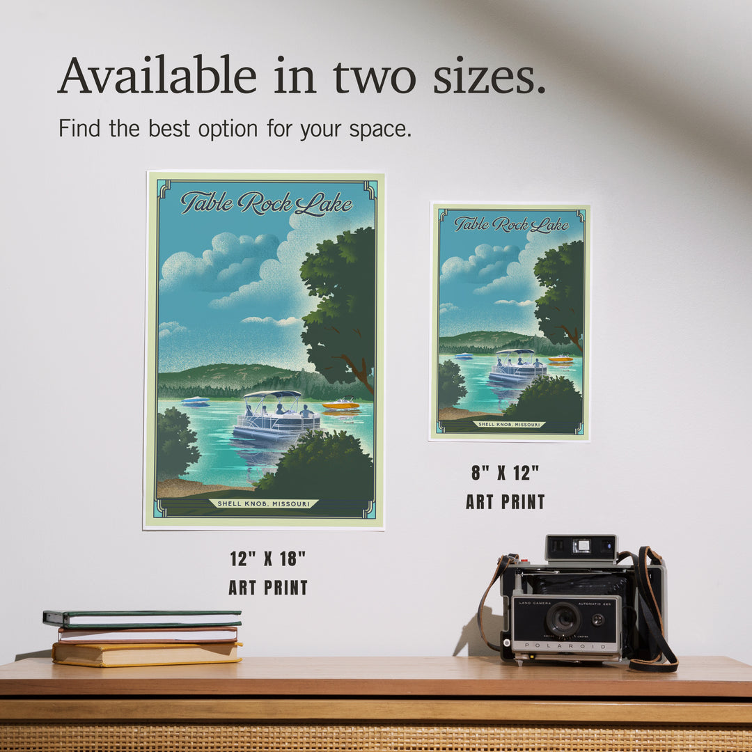 Shell Knob, Missouri, Table Rock Lake, Lithograph, Art & Giclee Prints