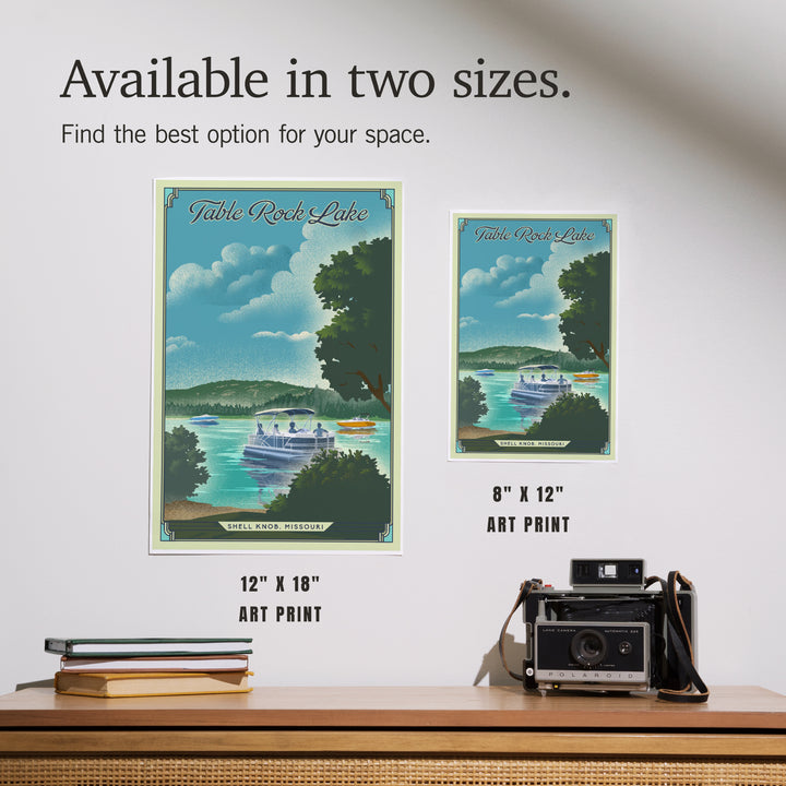 Shell Knob, Missouri, Table Rock Lake, Lithograph, Art & Giclee Prints