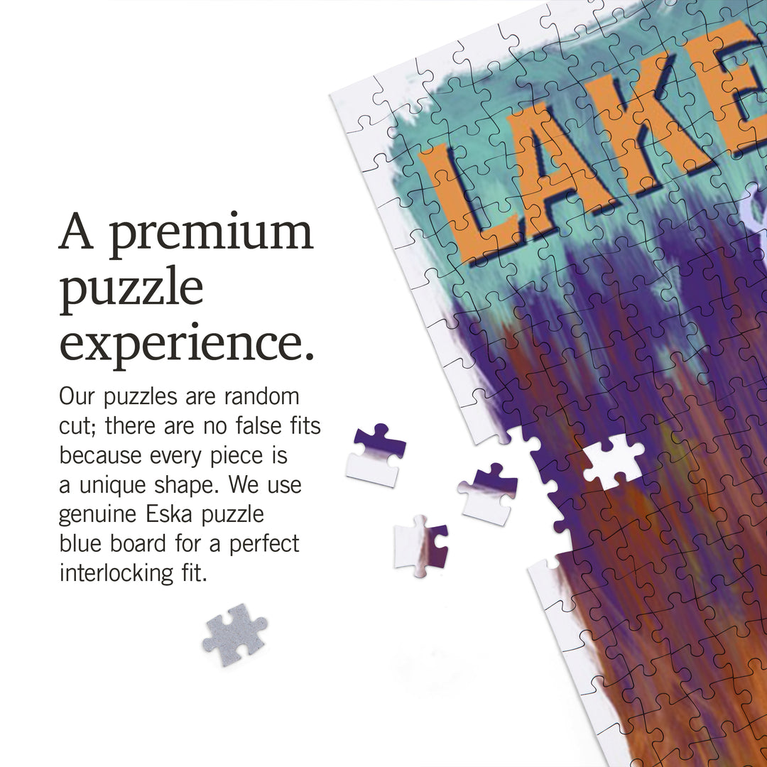 Lake Louise, Canada, Grizzly Bear, Vivid, Jigsaw Puzzle