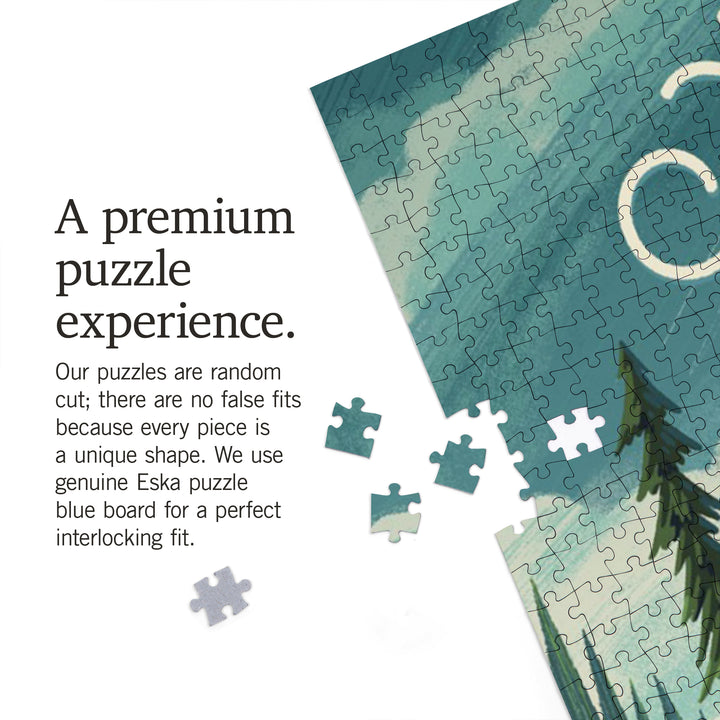 Stanley, Idaho, Outdoor Activity, At Home Anywhere, Camper in Evergreens, 1000 Piece Jigsaw Puzzle