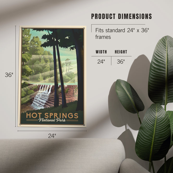 Hot Springs National Park, Lithograph, Art & Giclee Prints