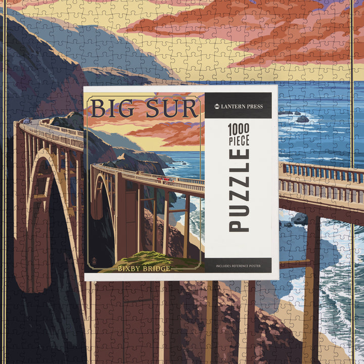 California Coast, Bixby Bridge, Jigsaw Puzzle