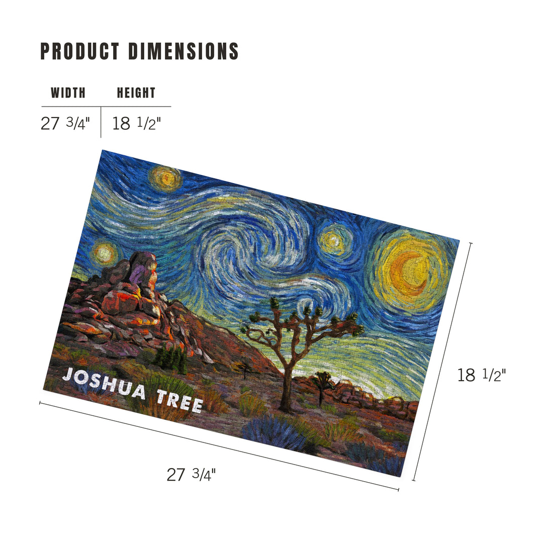 Joshua Tree, Starry Night, Desert Evening, Jigsaw Puzzle