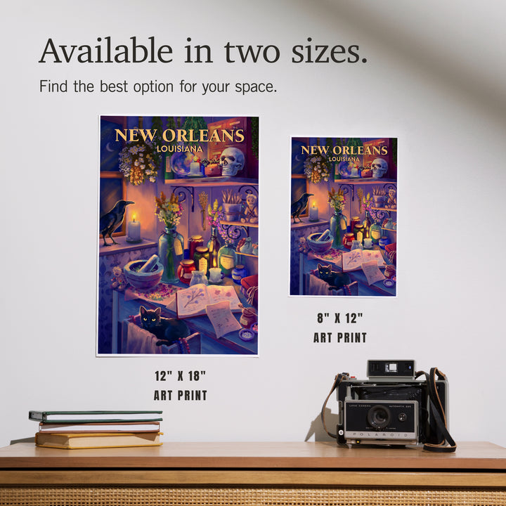 New Orleans, Louisiana Midnight Apothecary, Art & Giclee Prints