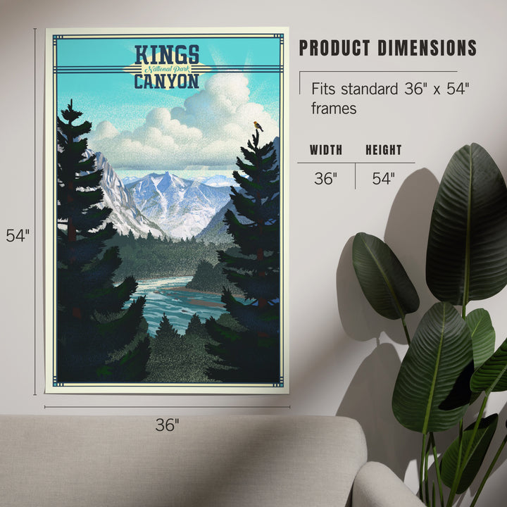Kings Canyon National Park, Lithograph, Art & Giclee Prints
