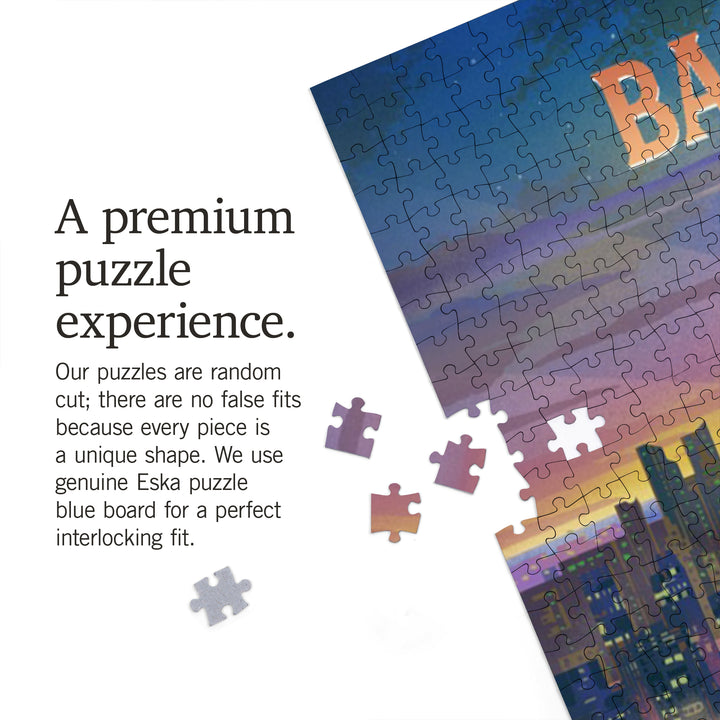 Manama, Bahrain, Lithograph, 1000 Piece Jigsaw Puzzle