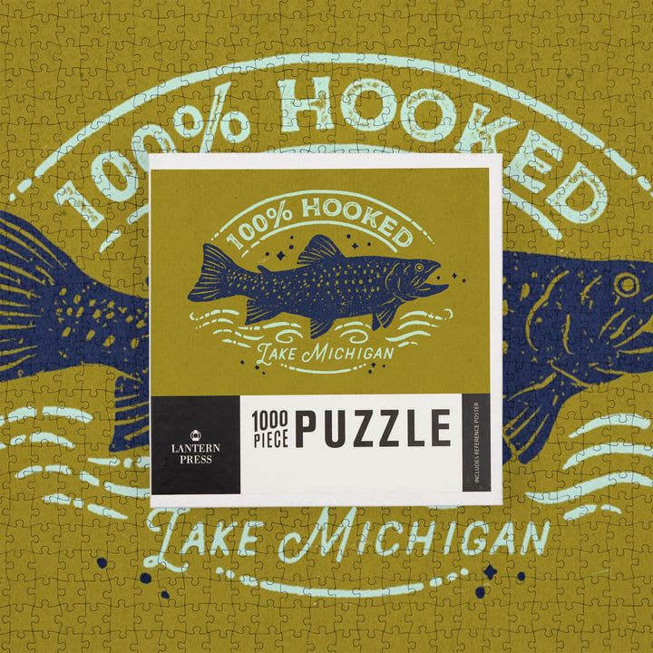 Lake Michigan, Lake Life Series, 100 Percent hooked, Jigsaw Puzzle