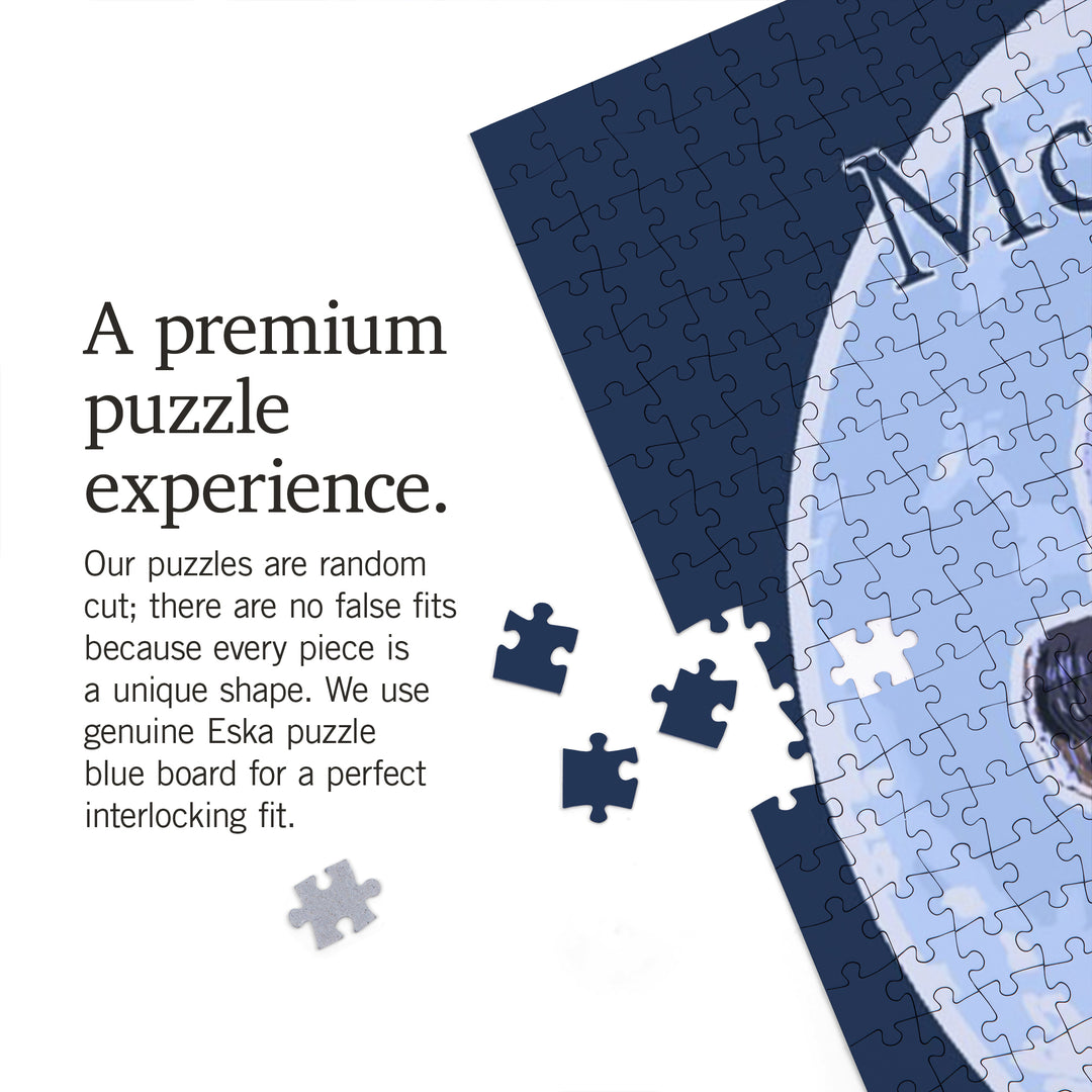 McAllen, Texas, Wolf Howling at Moon, 1000 Piece Jigsaw Puzzle