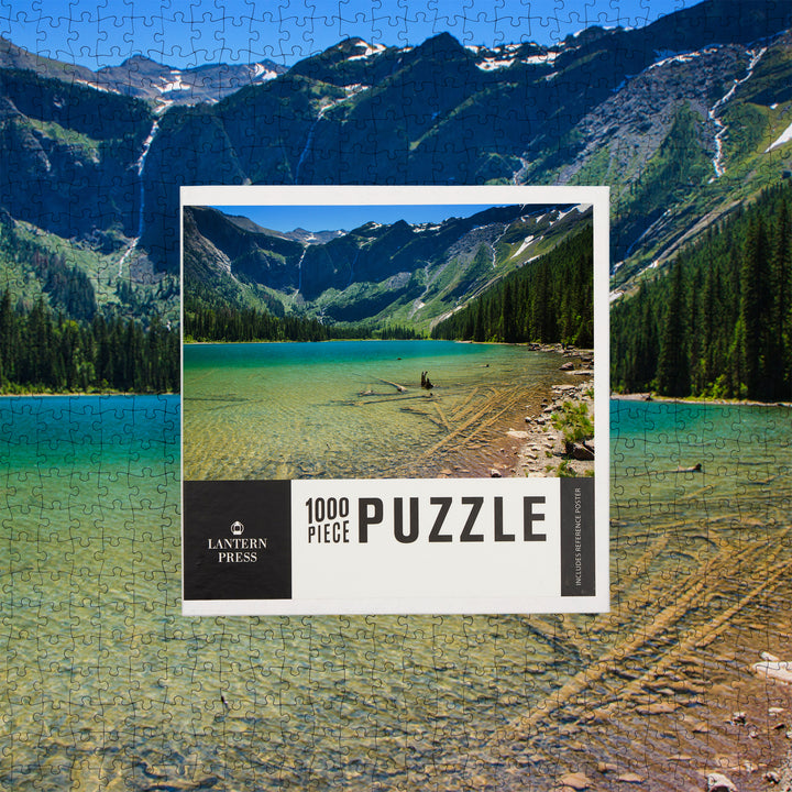 Glacier National Park, Montana, Avalanche Lake, Jigsaw Puzzle
