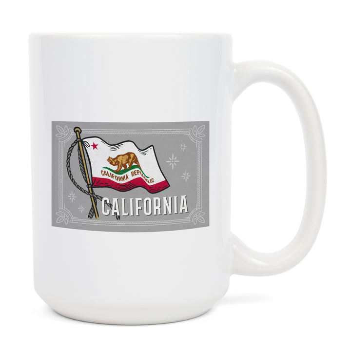 California, Waving State Flag, State Series, Ceramic Mug