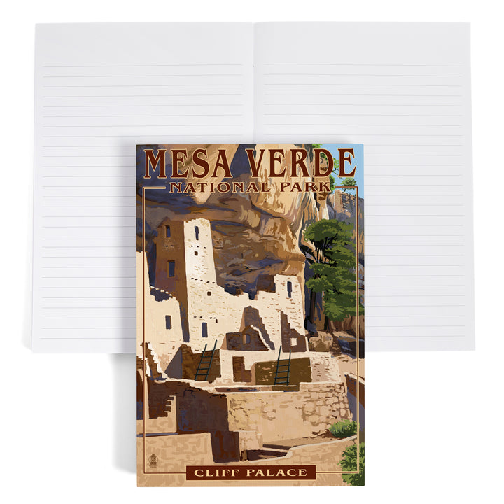 Lined 6x9 Journal, Mesa Verde National Park, Colorado, Cliff Palace, Lay Flat, 193 Pages, FSC paper