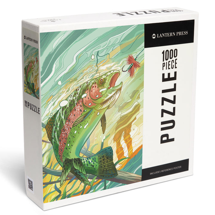 Fishing, Underwater Trout, Jigsaw Puzzle